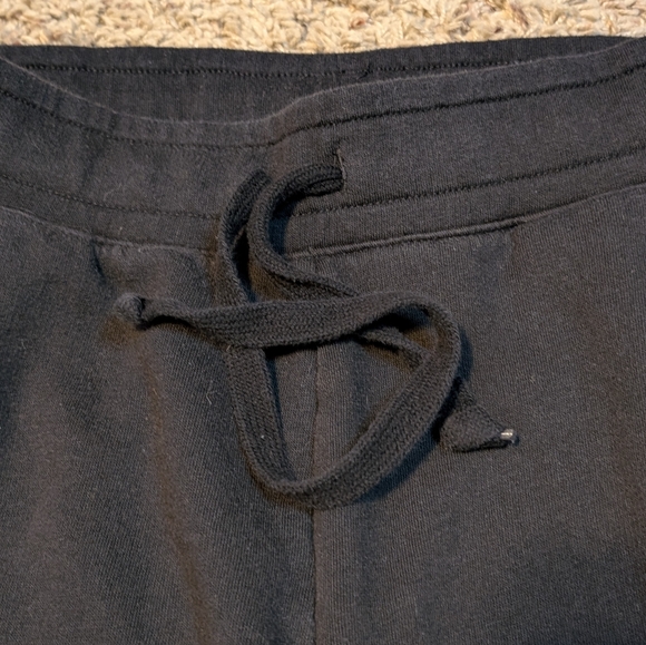 Vintage 2000’s Victoria's Secret Black Sweatpants Silver Glitter Embellishment - Picture 5 of 9